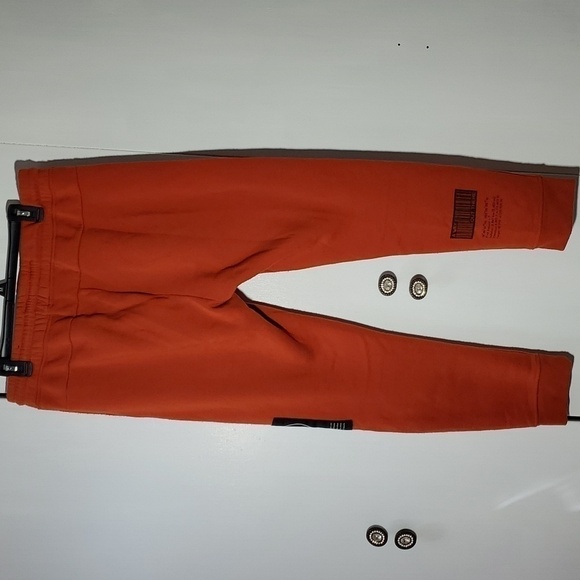 Brooklyn Cloth- Mens Jogging Pants Rust colored side pockets Sz.Large - Picture 5 of 10